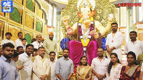 MP Vishal Patil Attends in Shivsena MLA Suhas Babar Gangati Arti