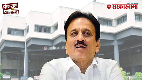 Water Resources Minister Girish Mahajan speaking to media in Nashik amid intensified mayoral election discussions and BJP’s power strategy.