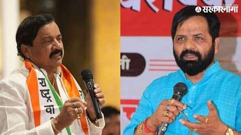 Shivsena Vs Ncp; bjp ncp alliance; Sunil Tatkare and Bharat Gogawale 