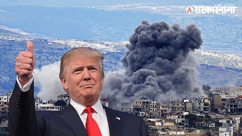 US President Donald Trump addressing media on delaying Iran energy strikes, highlighting the ongoing US-Iran conflict developments.