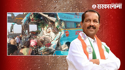 Bhaskar Bhagre coordinates with authorities after a bus carrying devotees from Nashik met with a serious accident near Kanpur.