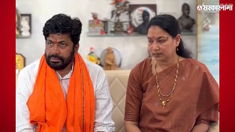 Bacchu Kadu during a political appearance as discussion grows around his MLA victory and family reaction.