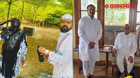 Vikas Lavande meets Sharad Pawar 