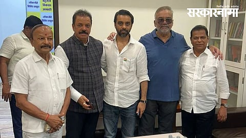 Ravindra Phatak meets Hitendra Thakur and Kshitij Thakur