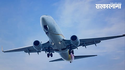 Security personnel inspect a Guwahati-bound aircraft at Pune International Airport after an air hostess discovered a bomb threat note inside the aircraft toilet.