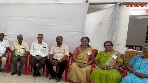 Members of the Change Panel celebrate their victory in the Vasai Peoples Consumer Store election after defeating the incumbent leadership.