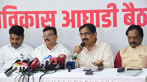 MVA leaders finalize their strategy after submitting a 13-point memorandum to the Maharashtra government ahead of the Monsoon Session.