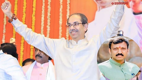 Uddhav Thackeray addresses a public rally in Dharashiv, launching a sharp political attack on MP Omraje Nimbalkar.