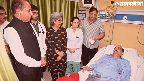 BJP Rajya Sabha MP Harsh Mahajan falls ill during protest, rushed to IGMC