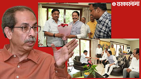 Shivsena leader Sandesh Parkar meets Narayan Rane; Uddhav Thackeray