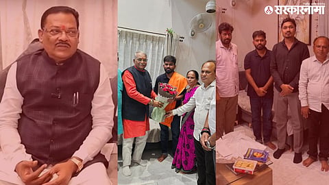 Chandrakant Khaire Meet Cockroach Janata Party chief abhijeet dipke; Sanjay Shirsat and Bacchu Kadu