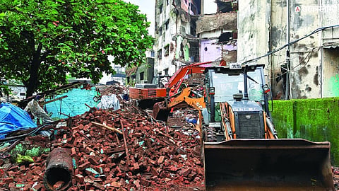 Assistant Commissioner Arvind Ghogare at the Bhiwandi building collapse site, where his timely intervention reportedly helped save numerous lives.