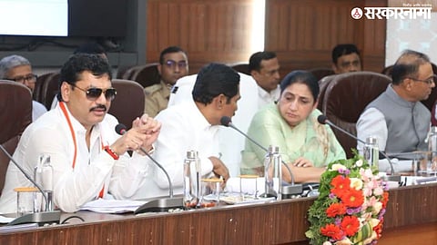 beed district planning meeting; Dhananjay Munde, MP Bajrang Sonawane and DCM Sunetra Pawar