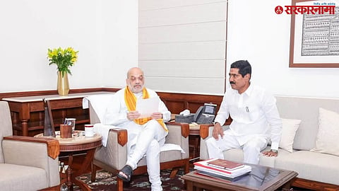 Bajrang Sonawane meets Amit Shah over walmik karad
