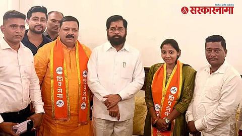Anil Chaudhary and Gayatri Bhangale Join Shiv Sena