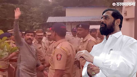 Sudhakar Ghare Khalapur Protest; Eknath Shinde