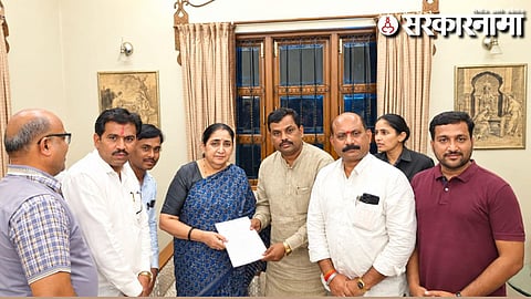 NCP ZP Member Meet Sunetra Pawar