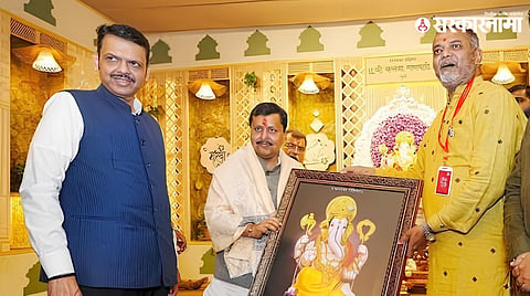 Devendra Fadnavis and Nitin Nabin’s Pune Ganeshotsav visit