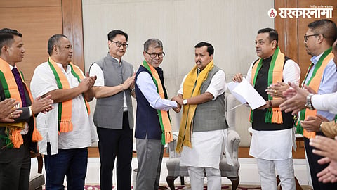 Eight United Democratic Party MLAs have joined the BJP in Meghalaya.