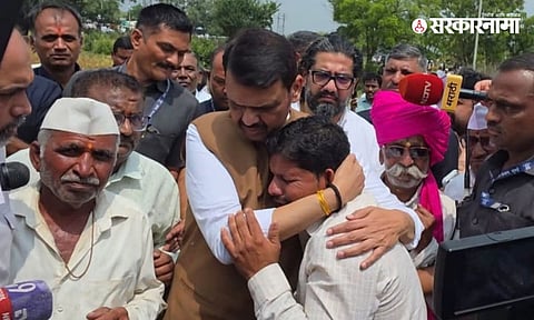 Devendra Fadnavis visited drought-hit Marathwada