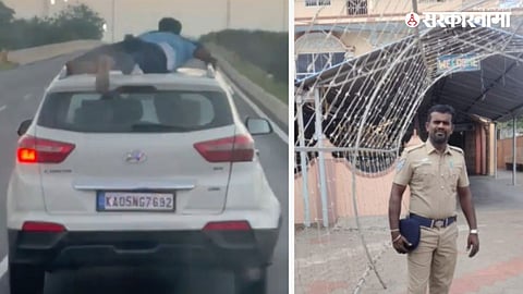 Tamil Nadu head constable Velmurugan risked his life by holding onto the roof of a speeding car during a 40-km police chase that led to the arrest of three gutkha smugglers.