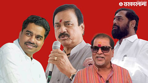 Raigad Political Controversy; Sunil Tatkare, Eknath Shinde, Aniket Tatkare And Mahendra Dalvi 