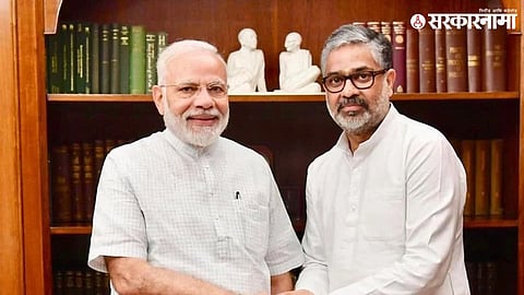 Neeraj Shekhar with PM Narendra Modi