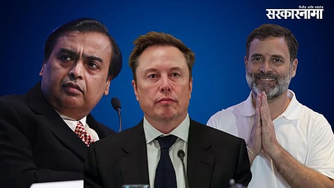 Elon Musk, Mukesh Ambani and Rahul Gandhi are at the centre of a debate over Starlink's India licence and satellite internet competition.