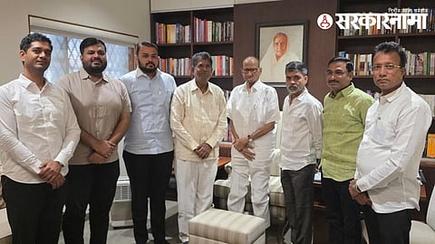 Nilesh Lanke Sharad Pawar meeting
