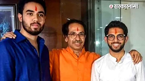 tejas, uddhav, aditya thackeray 