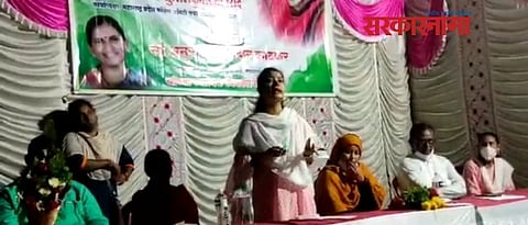 MLA Praniti Shinde attended the public function Despite the curfew 