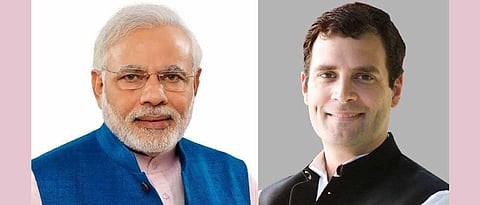 पंतप्रधान नरेंद्र मोदी आणि कॉंग्रेस नेते राहुल गांधी