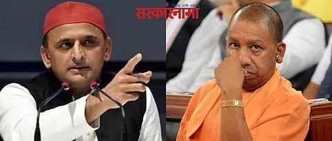 Akhilesh Yadav, Yogi Adityanath  