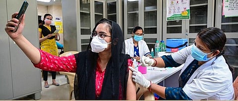 two covid vaccine doses given to woman at same time in madhya pradesh 