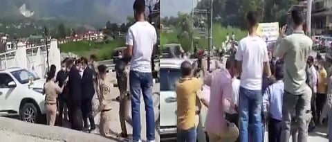 scuffle between Himachal Pradesh CM security and Kullu SP 