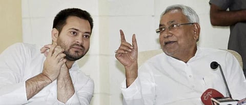 rivals nitish kumar and tejashwi yadav meet narendra modi
