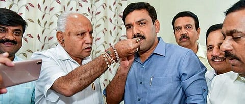 lingayat seer says son misguided b s yediyurappa
