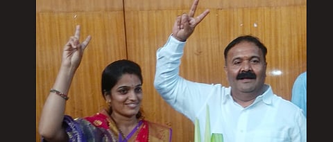 BJP Prajakta Kore Sangli Zilla Parishad President Shivaji Dongre Vice President