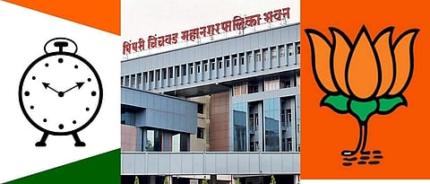 bjp and ncp in&nbsp;Pimpri-Chinchwad Municipal Corporation election