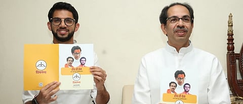 Aditya and Uddhav Thackeray 