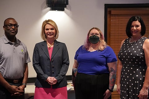 left to right: Matthew Lloyd Jr, Dr. Dana Watson, Chenoa Summers, and Kimberly Boyett.
