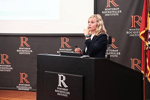 Tiffany Wright, Director of the Division of Children and Family Services at the Winthrop Rockefeller Institute for the Restore Hope Training Academy