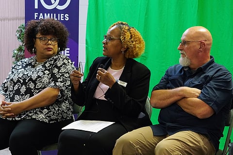 Christina Hopson-Allen of Arkansas Relationship Counseling Center, Clara Taylor of Arkansas Rehabilitation Services, and Senior Mentor Coordinator at Step Ministries Rob Smith. 