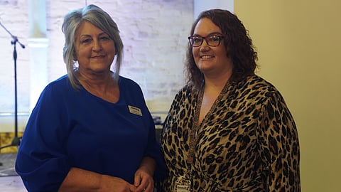 Lori Malone, Reentry Program Specialist at Goodwill, and Cassie Swindell, a Career Navigator at Goodwill