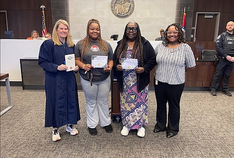 Judge Paula Juels Jones, Mrs. Terry and Mrs. King-Hayes, Zhane Singleton 
