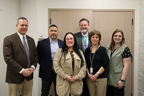 Todd Marshell, Senior Executive Director of Transformative Wellness Initiatives at Arkansas Colleges of Education; Isaac Salazar, Execcutive Director Antioch Youth and Family; Melissa Goad, Division of County Operations Sebastian County Program Eligibility Specialist; Don Simpson, Master of Public Health Program Director at Arkansas Colleges of Education; Joan Divine-Newell, WIC Coordinator for NW Public Health Region; Tristin Bolton, SNAP-Ed Curriculum Trainer UAFS