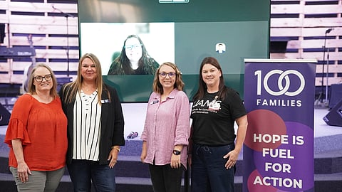 Amy Burns – Executive Director, Hannah Resource Center; Elesha Egger, 100 Families Initiative; 
Lindsay Ball, TTS – Director of Program Services, Baby & Me Tobacco Free Program;
Jill Temple – Community Engagement Manager, UAMS Institute for Community Health Innovation