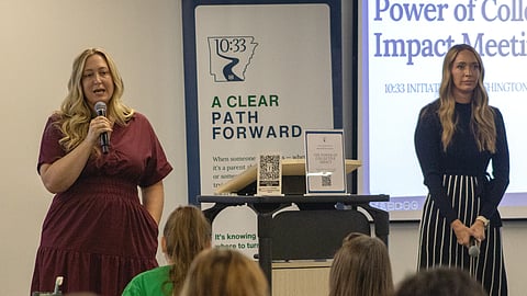 Rebekah Mitchell (EverHope) & Brittany Thornton (10:33 Initiative County Coordinator, Springdale Public Schools) share about the collective impact taking place in Washington County.