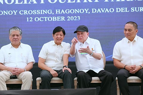 President Ferdinand "Bongbong" Marcos Jr. on Thursday morning, October 12, 2023 leads the inauguration of the world-class, controlled-climate Magnolia Poultry Farm in Hagonoy, Davao del Sur. 