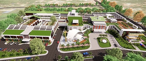 A visual render of the 500-bed Asenso Misamis Occidental Medical Center. 